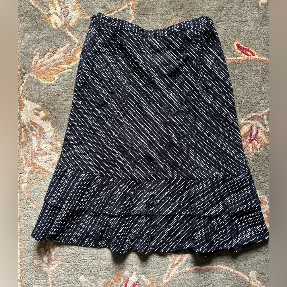 INC International Concepts Black and White A-Line Skirt Women’s size 4
